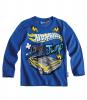 Bluza cu maneca lunga hot wheels albastra