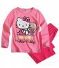 Pijama cu maneca lunga Hello Kitty - roz