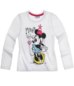 Bluza cu maneca lunga Disney Minnie alba