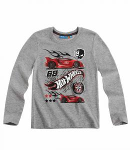 Bluza cu maneca lunga Hot Wheels gri