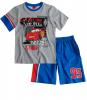 Set tricou si pantaloni scurti Cars gri/albastru