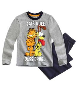Pijama cu maneca lunga Garfield gri