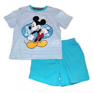 Pijama de vara Disney Mickey turcoaz