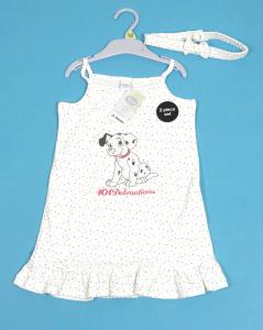Rochita Disney Baby cu bentita pentru cap "101 Dalmatieni"