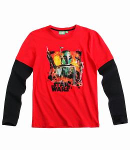 Bluza cu maneca lunga Star Wars rosie