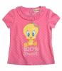 Tricou tweety roz cu buline