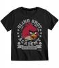 Tricou angry birds negru