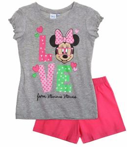 Pijama de vara Disney Minnie gri/roz