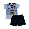 Set tricou cu pantaloni scurti Disney Mickey alb/denim