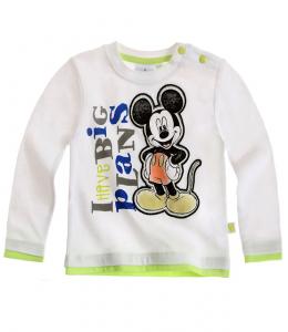 Bluza cu maneca lunga Disney Mickey alba