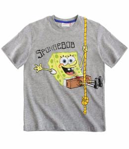 Tricou SpongeBob gri