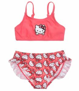 Costum de baie 2 piese Hello Kitty roz