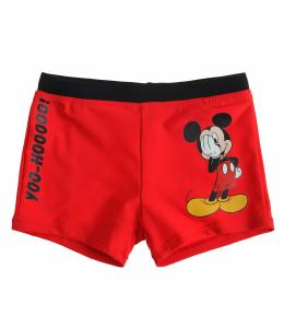 Slip de baie tip boxeri Disney Mickey rosu