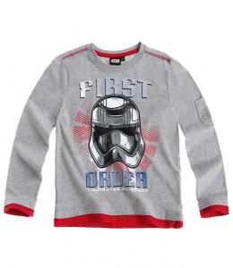 Bluza cu maneca lunga Star Wars gri deschis