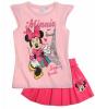 Set tricou cu fusta Disney Minnie roz