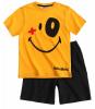 Pijama de vara Smiley galben/negru