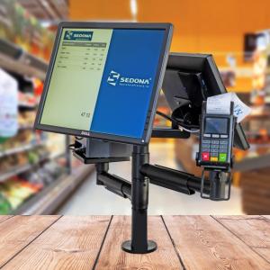 Sistem de gestiune pentru magazin &ndash; ERGONOMIC (POS All-in-One cu Windows inclus: - Aures Yuno II procesor i3)