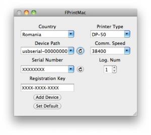 FPrint Mac pentru sistem de operare Mac