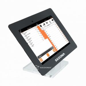 Stand pentru tablete 10&rdquo; Desk Plexi, negru, personalizabil - Cumparare sau inchiriere (Cumparare sau inchiriere - Inchiriere &ndash; abonament pe 3 luni)