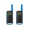 Walkie talkie motorola t62 albastru/rosu (2 bucati)