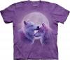 Tricou wolves family on violet