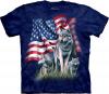 Tricou american wolves deep blue