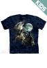 Tricou copii three wolf moon in blue