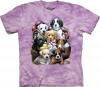 Tricou puppies family deep mauve