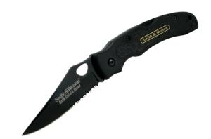 Briceag Smith & Wesson Horse Serrated Black