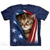 Tricou patriotic kitten