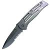 Briceag smith & wesson frame lock serrated silver