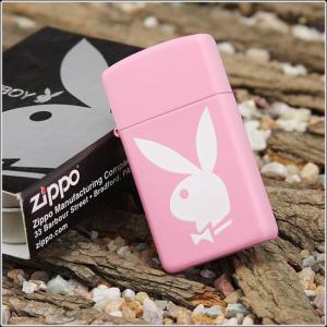 Bricheta Zippo Playboy Pink Pocket Lighter Slim