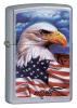 Bricheta Zippo Street Chrome Mazzi Eagle/American Flag