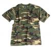 Tricou Copii Camuflaj Woodland