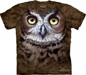Tricou Great Horned Owl Head