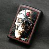 Bricheta zippo black matte skull