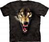 Tricou angri wolf black ice