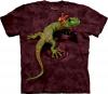 Tricou ok lizard burgund