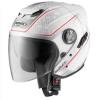 Casca probiker demi-jet fiber 2 white-silver