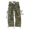 Pantaloni raw vintage fatigues camuflaj