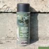 Spray army paint pale green