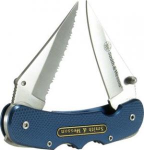 Briceag 2 Lame Smith & Wesson Horse Blue
