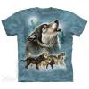 Tricou old school wolf collage