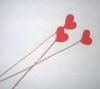 Articol decor valentines - inima pe bat