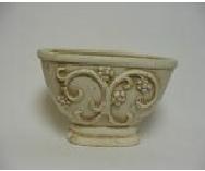 Masca din ceramica "kreta" crem h 20cm 030553000