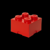 Cutie depozitare lego movie 2x2 rosu