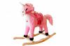 Calut balansoar cu unicorn roz