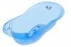 Cadita de baie tega aqua 102 cm albastru transparent