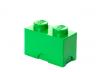 Cutie depozitare lego 1x2 verde inchis