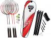 Set badminton cu fileu 4 rachete Attacker PLUS cu husa